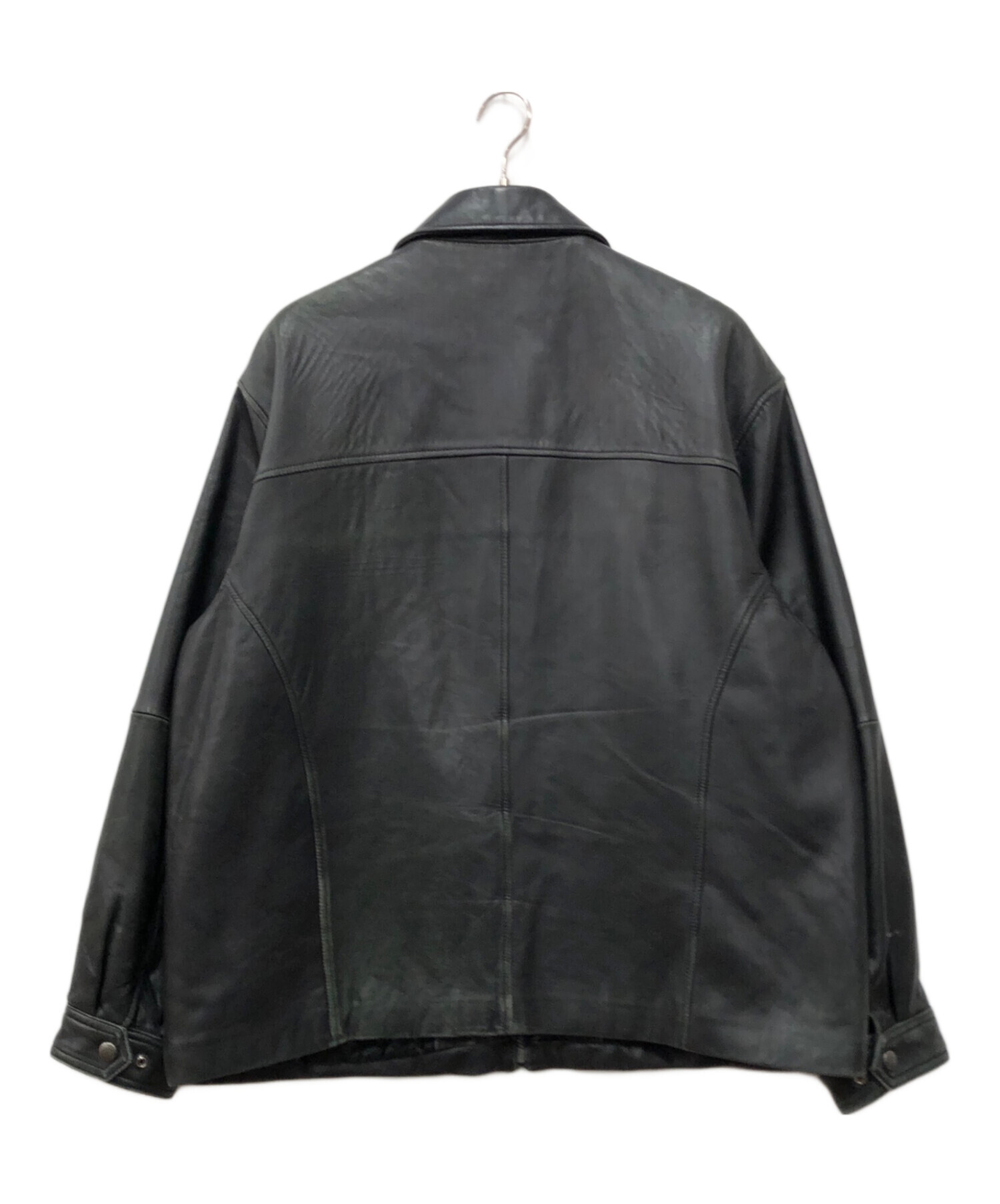 中古・古着通販】Claiborne (クレイボーン) レザージャケット ブラック