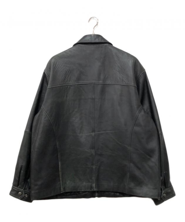 中古・古着通販】Claiborne (クレイボーン) レザージャケット ブラック