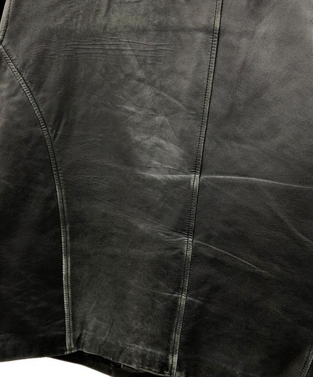 中古・古着通販】Claiborne (クレイボーン) レザージャケット ブラック