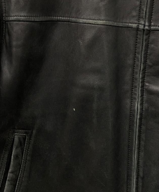 中古・古着通販】Claiborne (クレイボーン) レザージャケット ブラック