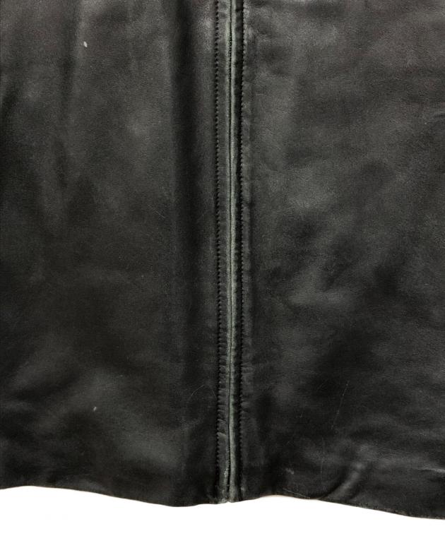 美品 claiborne クレイボーン ブラック レザージャケット 中古・古着通販】Claiborne (クレイボーン) レザージャケット ブラック