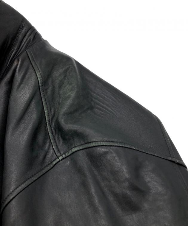 美品 claiborne クレイボーン ブラック レザージャケット 中古・古着通販】Claiborne (クレイボーン) レザージャケット ブラック