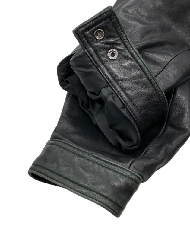 中古・古着通販】Claiborne (クレイボーン) レザージャケット ブラック