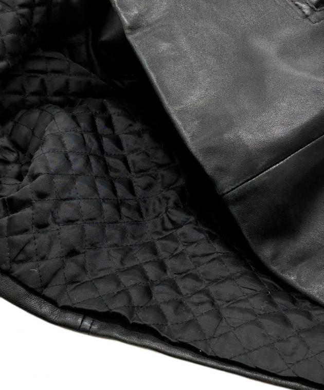 中古・古着通販】Claiborne (クレイボーン) レザージャケット ブラック