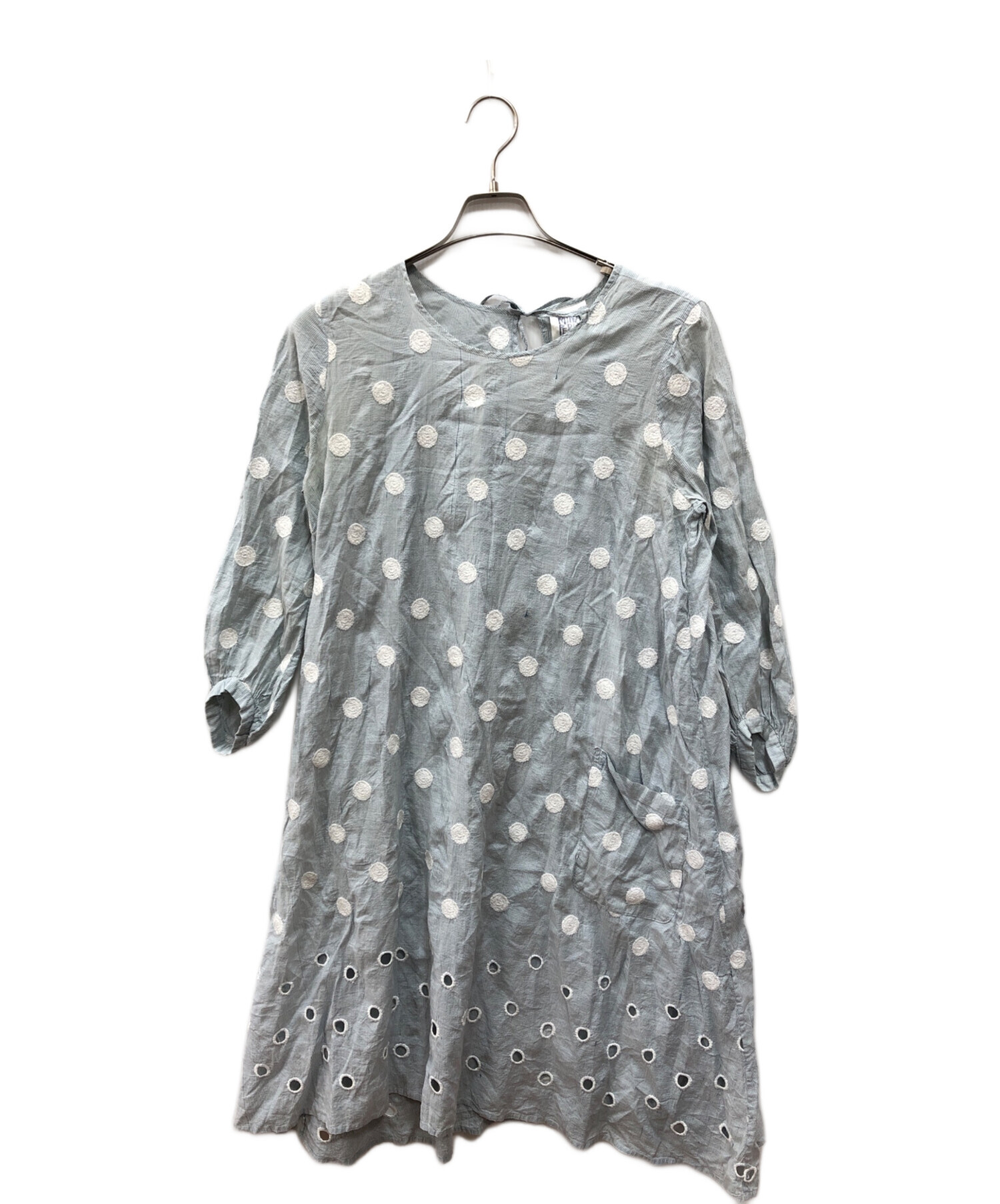 中古・古着通販】mina perhonen (ミナ ペルホネン) ドットワンピース 