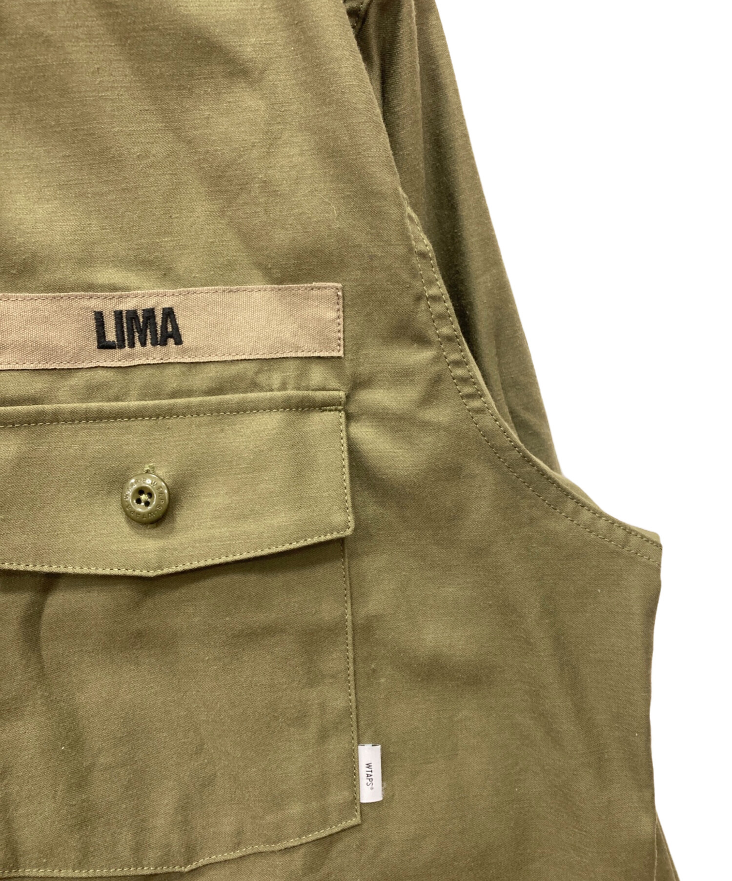 中古・古着通販】WTAPS (ダブルタップス) LS / COTTON. SATIN グリーン