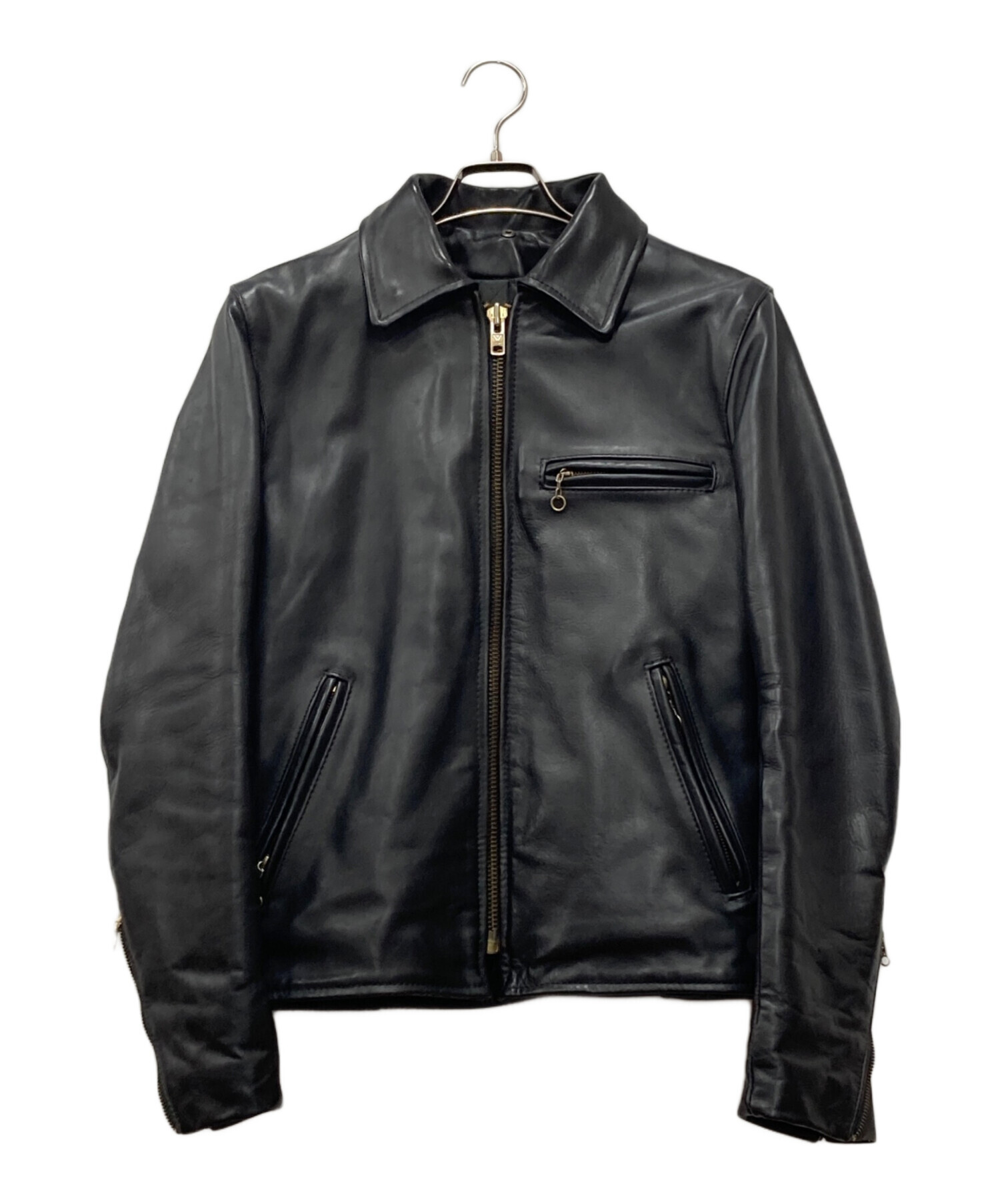 美品 バンソン シングルライダース サイズ36 中古・古着通販】VANSON (バンソン) シングルライダースジャケット