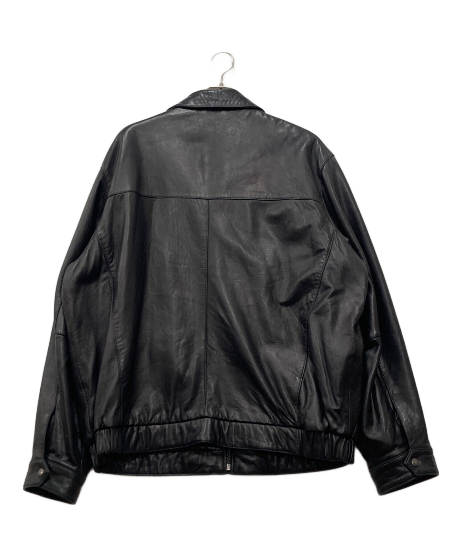 DOCKERS レザージャケット ブルゾン 黒 短丈 キルティング ドッカーズ Soldout- DOCKERS Leather Jacket / Black L ドッカーズの中綿入りの