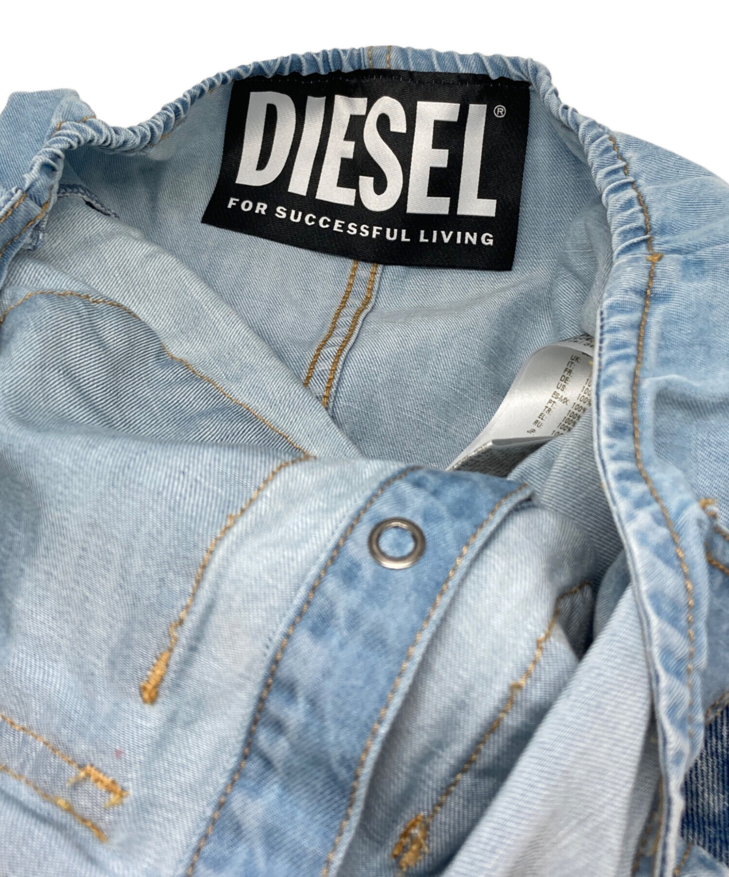 ✨美品✨ 完売品 ディーゼル ワンピース デニム マキシ丈 シャツ DIESEL 中古・古着通販】DIESEL (ディーゼル) DE-POKYデニムシャツワンピース