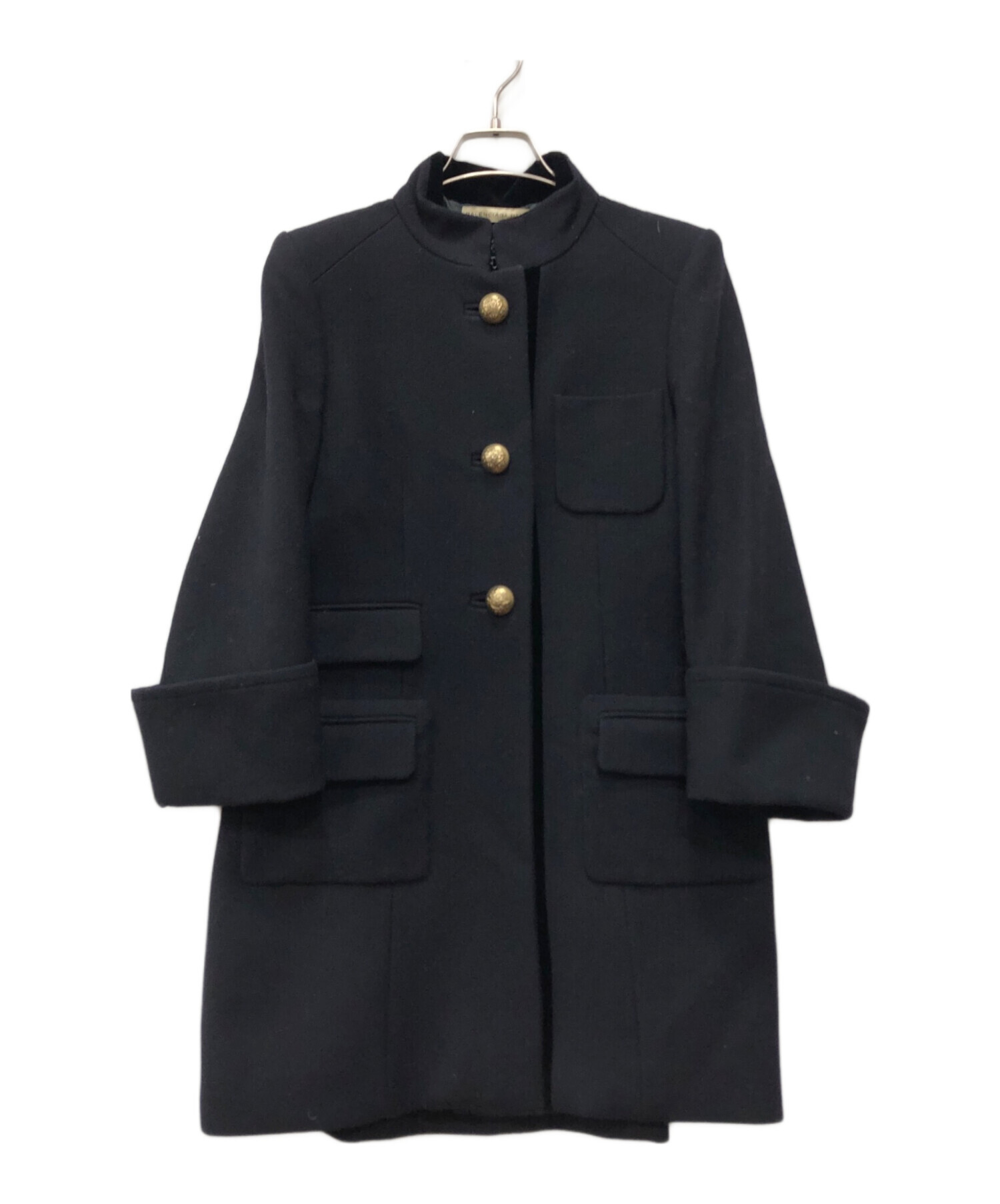 中古・古着通販】BALENCIAGA (バレンシアガ) 金釦コート ネイビー