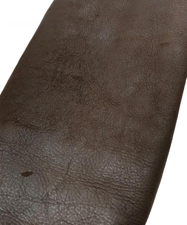 中古・古着通販】A.P.C. (アーペーセー) ダブルレザーコート ブラウン