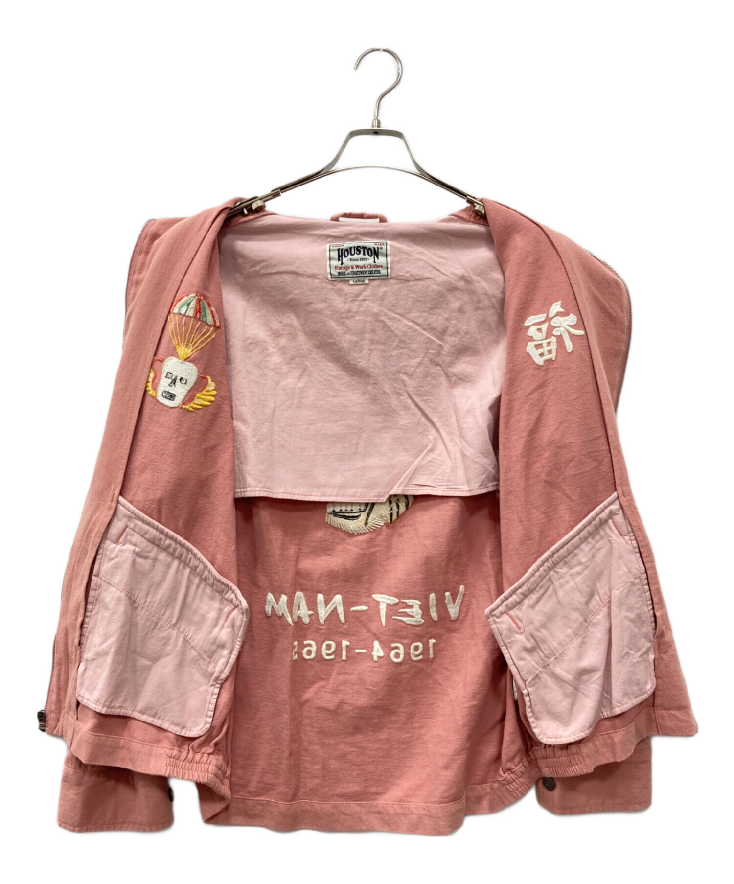 中古・古着通販】HOUSTON (ヒューストン) ベトジャン ピンク サイズ:L 