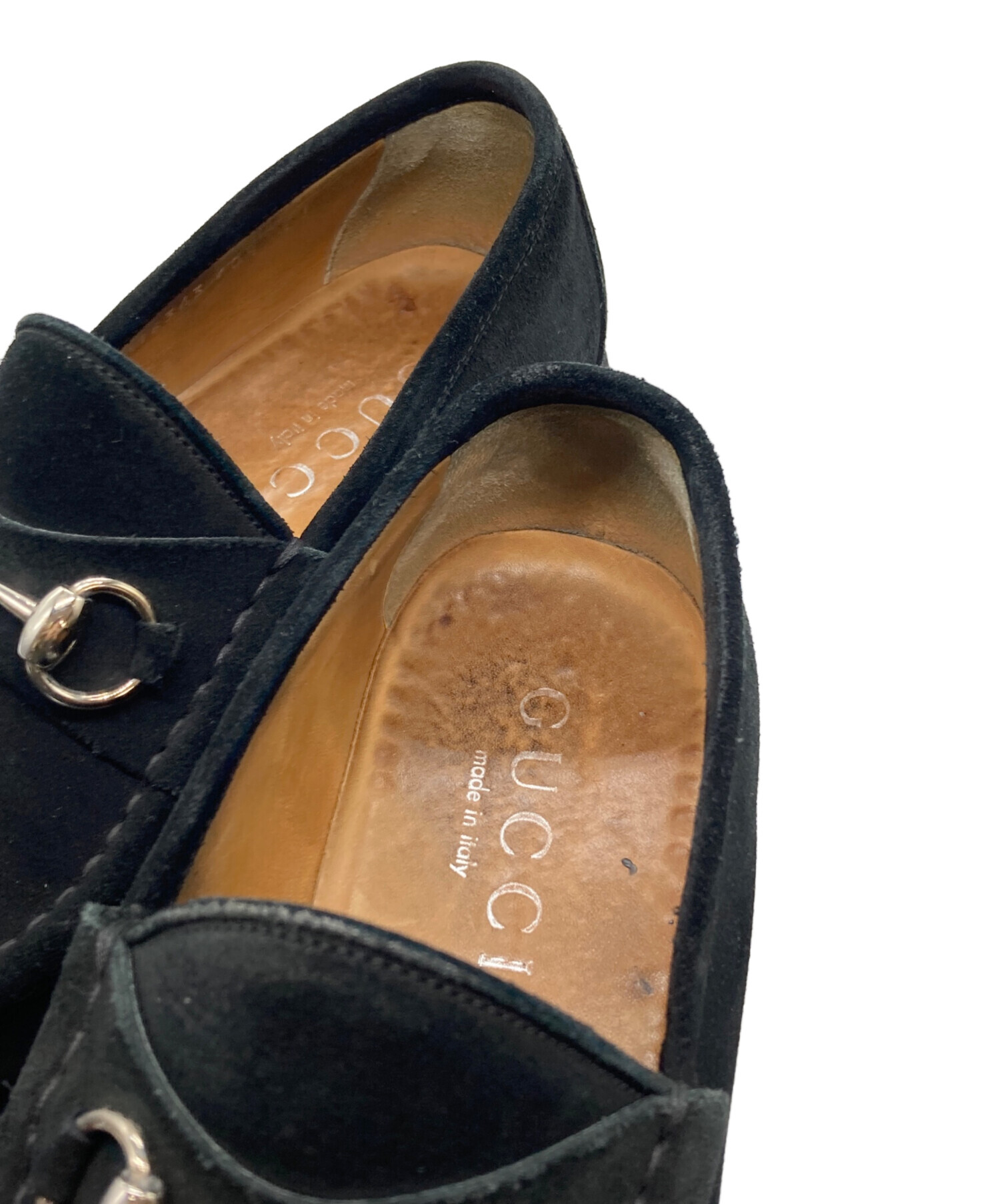 中古・古着通販】GUCCI (グッチ) ホースビットローファー ブラック 