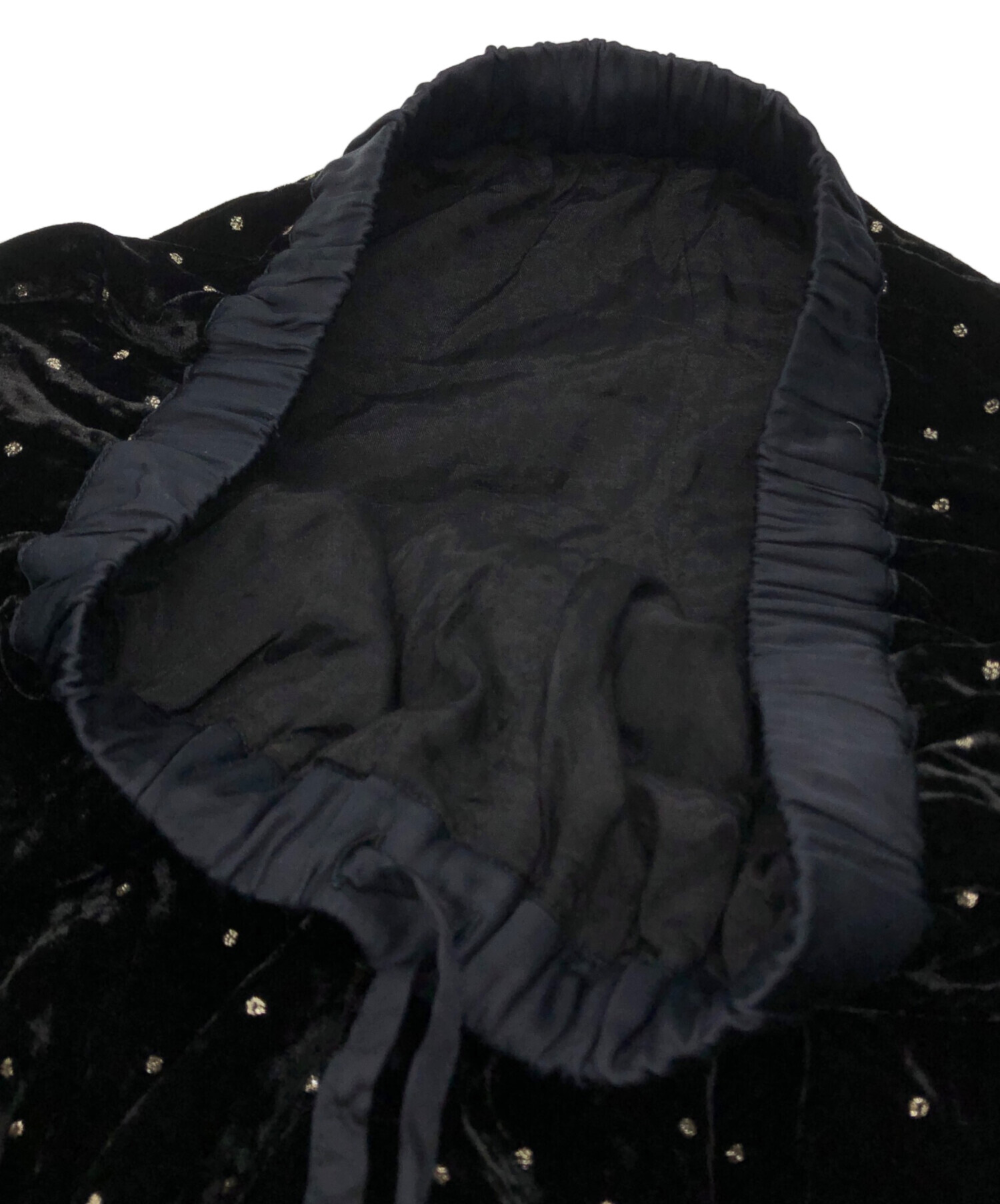 中古・古着通販】ne quittez pas (ヌキテパ) VELVET GLITTER PRINT