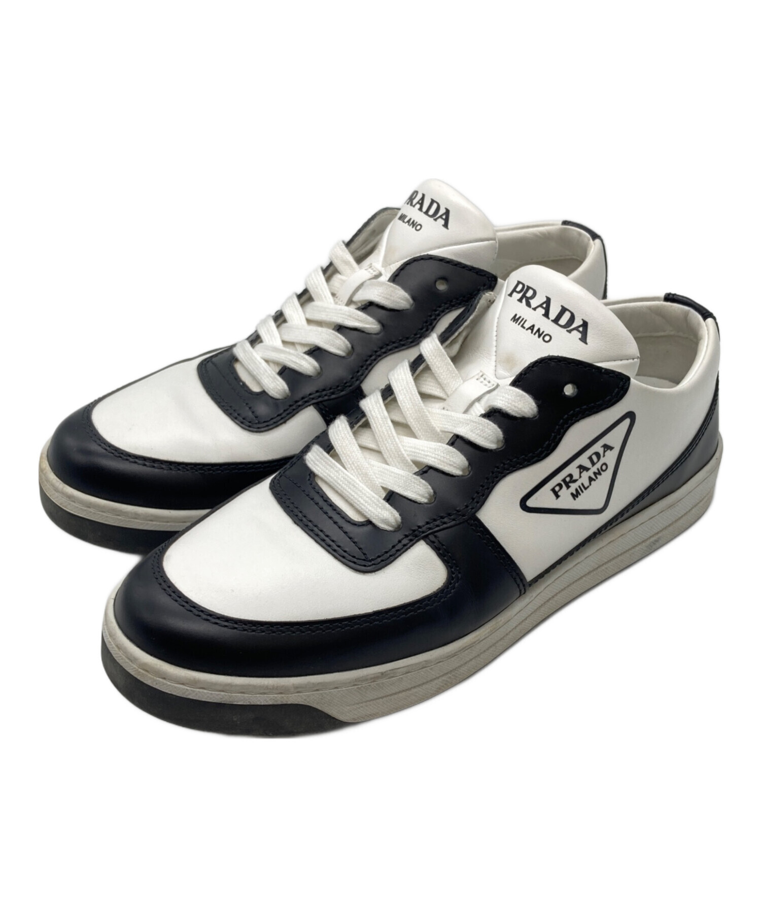 中古・古着通販】PRADA (プラダ) ローカットスニーカー ホワイト