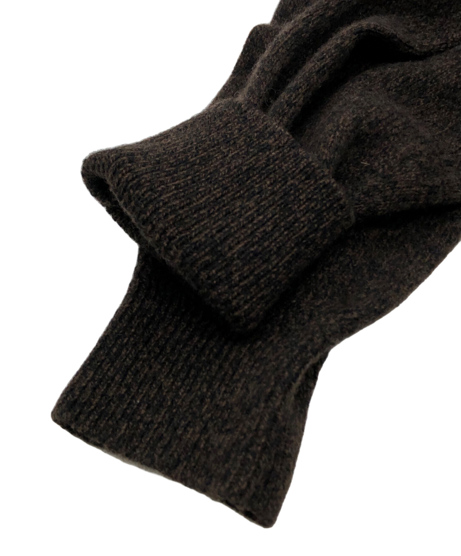 Phlannel フランネル ヤク100%Vネックセーター 3 黒 杢 Phlannel