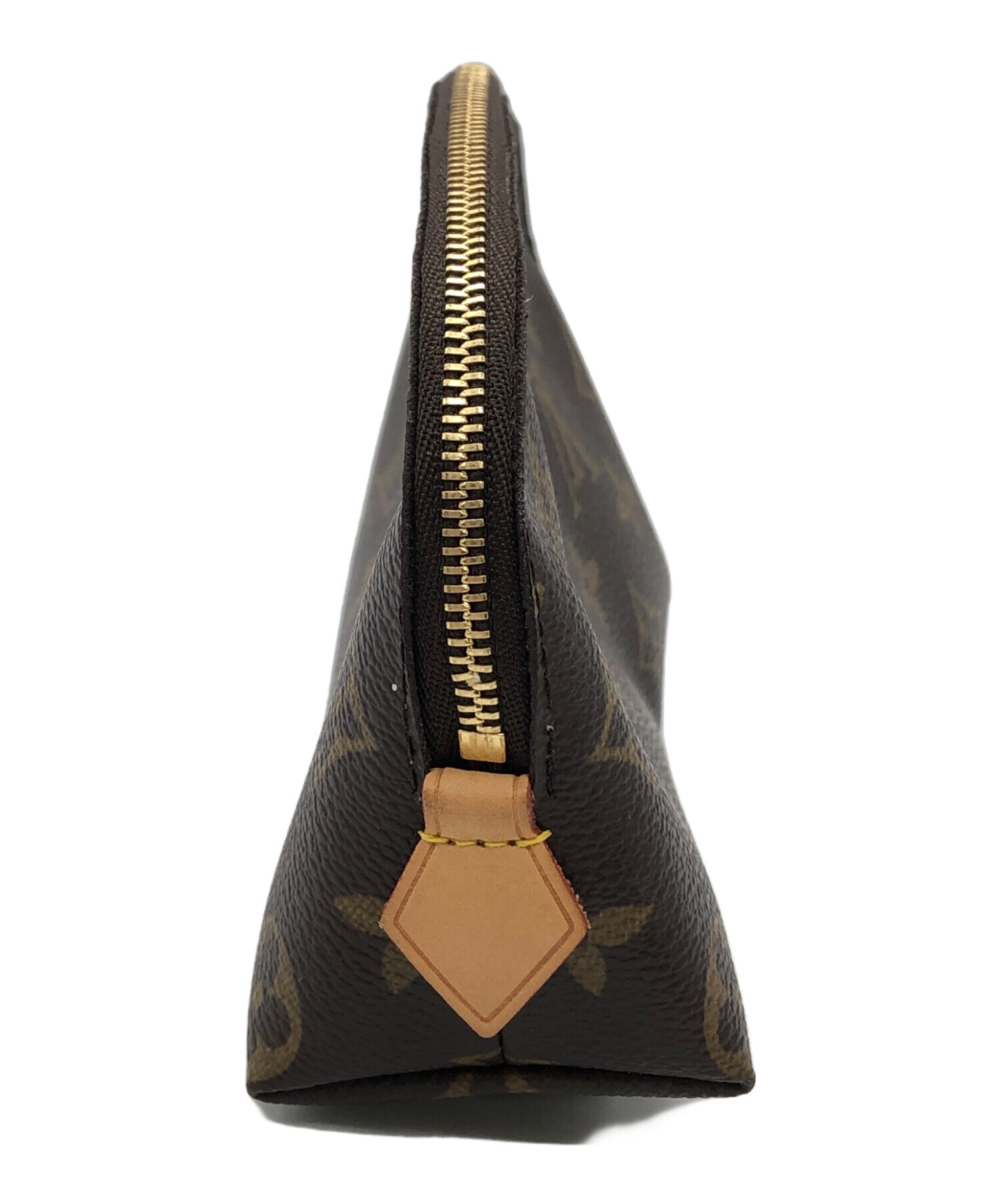 ルイ・ヴィトン ブラウンレザーポーチ ルイヴィトン モノグラム ポーチ レザー ポーチ ブラウン 茶色 小物