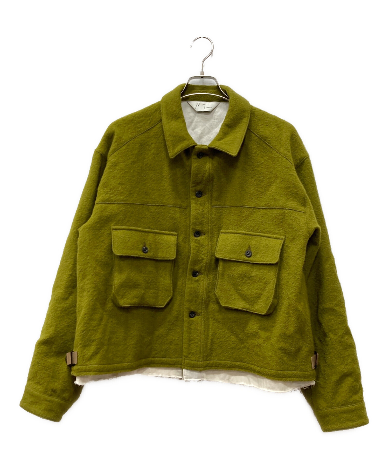 中古・古着通販】ANCELLM (アンセルム) SHRINK WOOL LAYERING JACKET