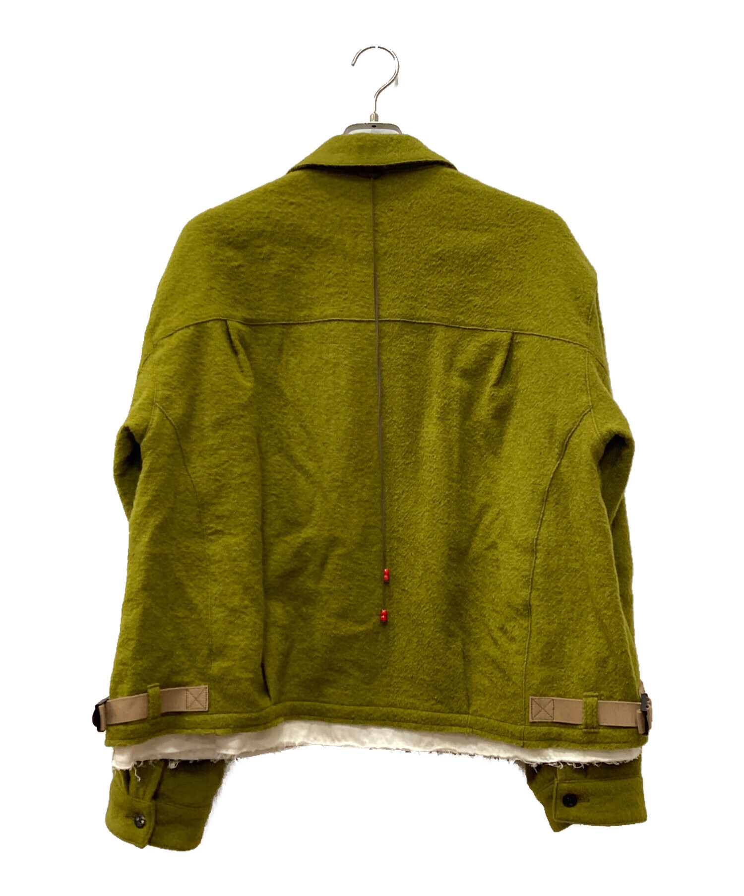 中古・古着通販】ANCELLM (アンセルム) SHRINK WOOL LAYERING JACKET