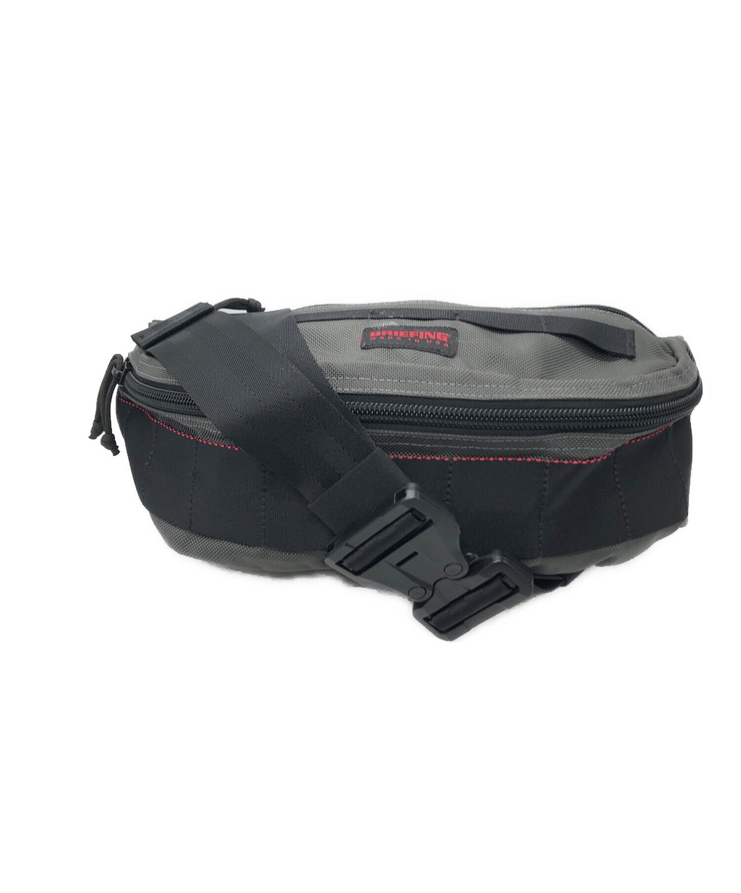 貴重！美品！BRIEFING MASTER POD ボディバッグ グレー 中古・古着通販】BRIEFING (ブリーフィング) master pod グレー サイズ