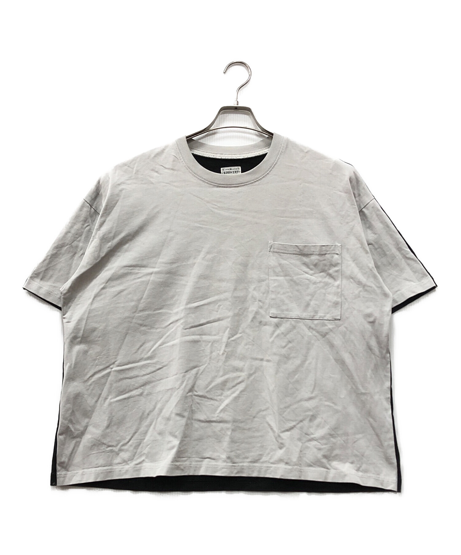 中古・古着通販】KAPITAL (キャピタル) BONE 2 TONE BIG TEE グレー