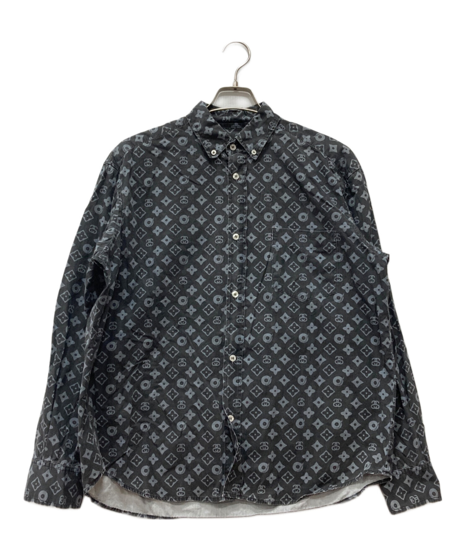 OLD STUSSY 長袖シャツ モノグラム 中古・古着通販】stussy (ステューシー) 長袖モノグラムシャツ
