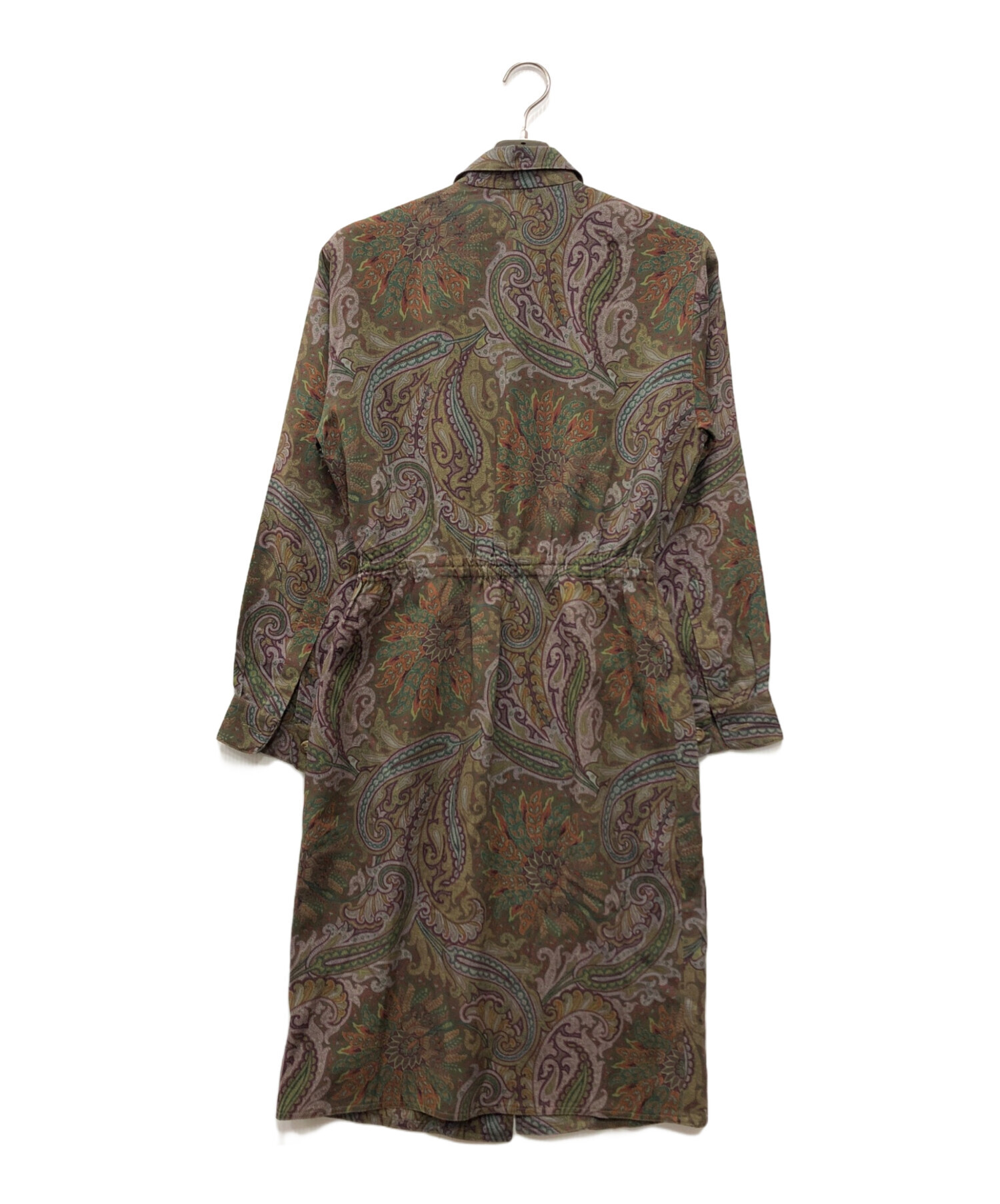 中古・古着通販】ETRO (エトロ) ペイズリー柄シャツワンピース