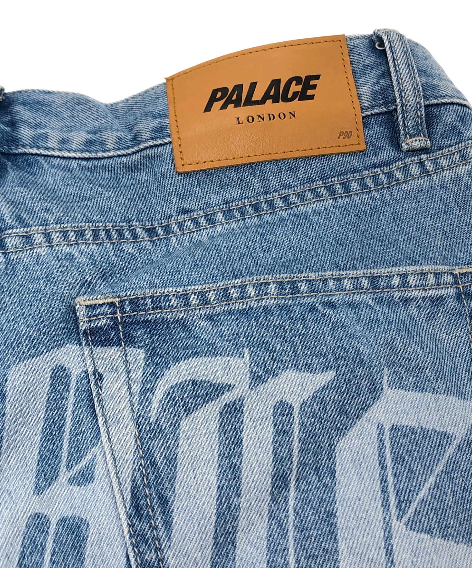 中古・古着通販】PALACE (パレス) P90 BAGGY SCRIPT JEAN インディゴ