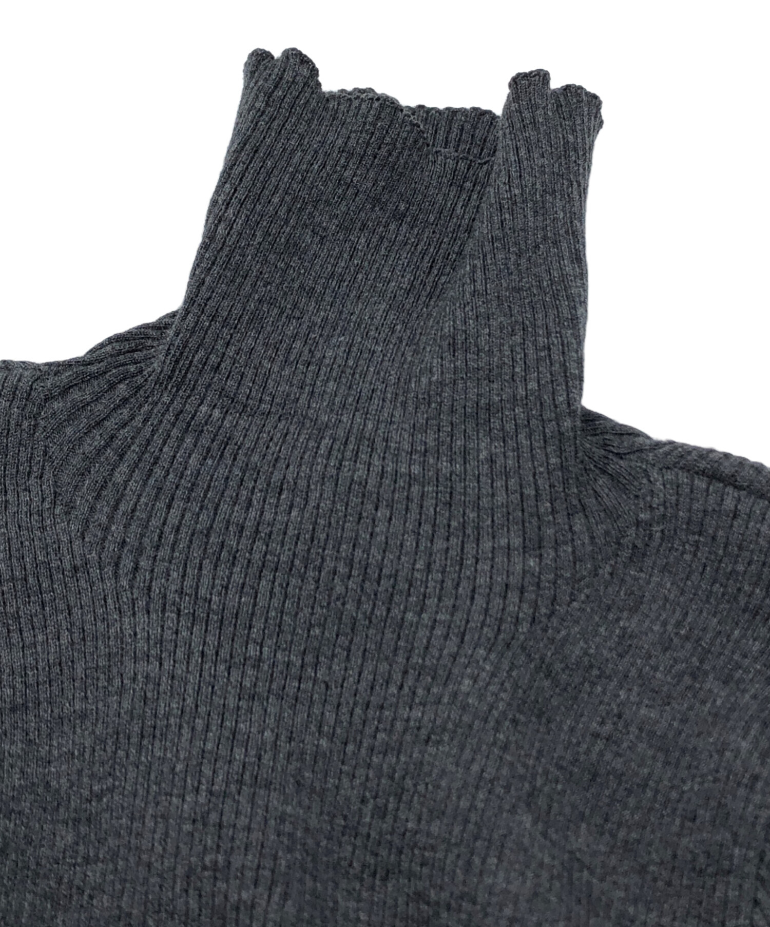 AURALEE/オーラリー　スーパーファインウールハイゲージリブニットバンドゥ AURALEEオーラリー/スーパーファインウールハイゲージリブニットバンドゥ