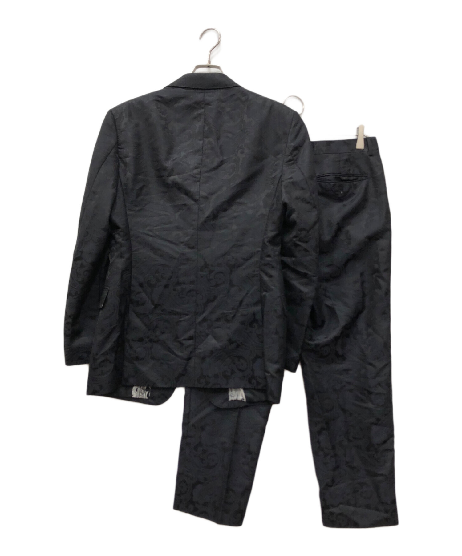 ETRO 2点セット ジャケット+ベスト ペイズリー 50 裏地シルクイタリア製 中古・古着通販】ETRO (エトロ) 裏地ペイズリーセットアップスーツ