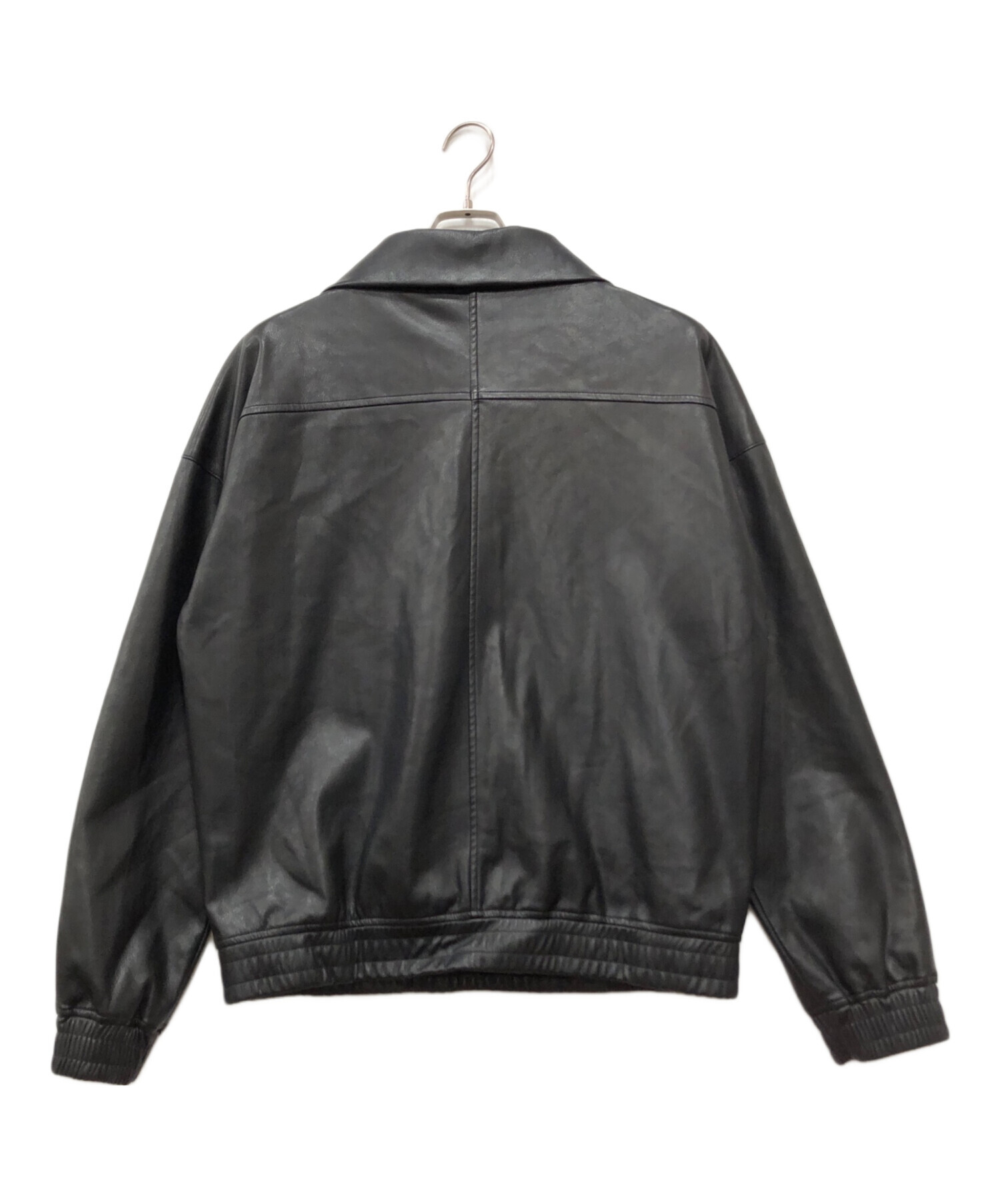 中古・古着通販】LAST NEST (ラストネスト) LEATHER HALF ZIP JACKET