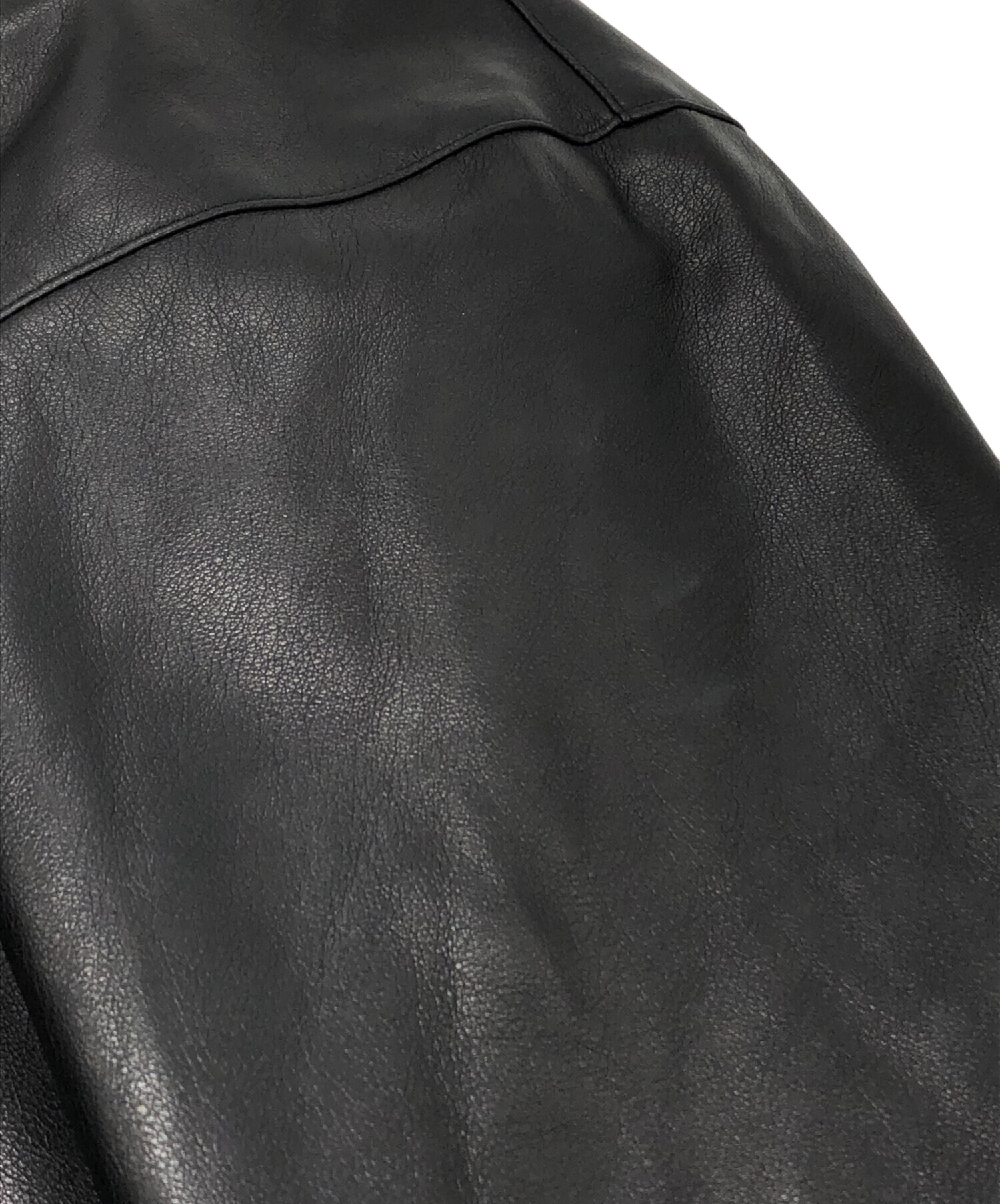 中古・古着通販】LAST NEST (ラストネスト) LEATHER HALF ZIP JACKET