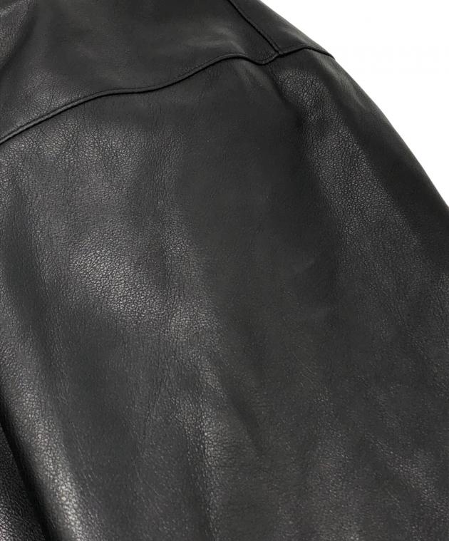 中古・古着通販】LAST NEST (ラストネスト) LEATHER HALF ZIP JACKET