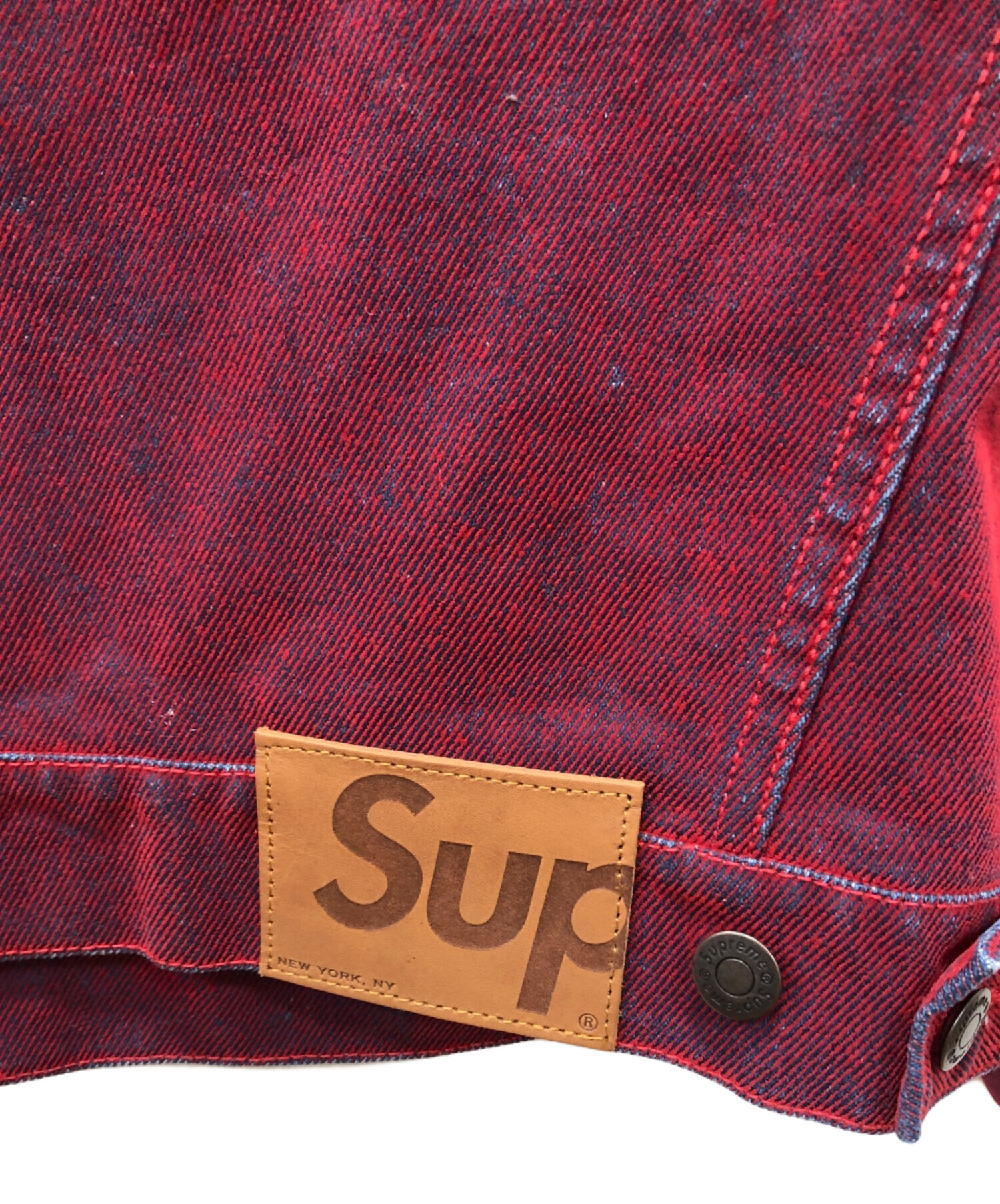 中古・古着通販】Supreme (シュプリーム) Flocked Denim Trucker