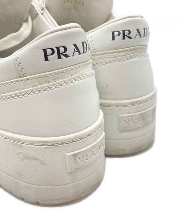＜最終値下！＞PRADA ホワイトスニーカー 中古・古着通販】PRADA (プラダ) ウンタウン ボールドレザー