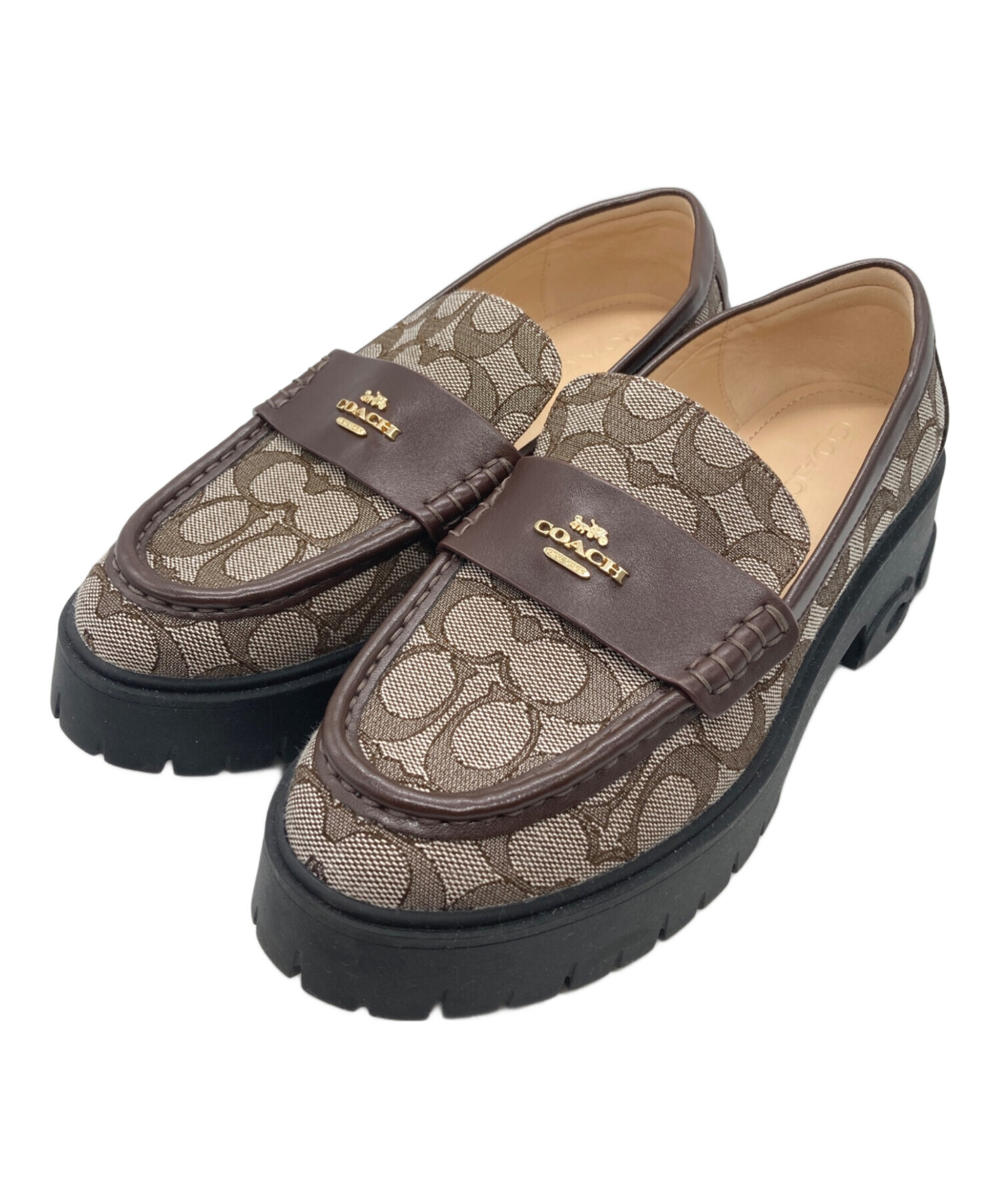 中古・古着通販】COACH (コーチ) ルーシー ローファー・シグネチャー