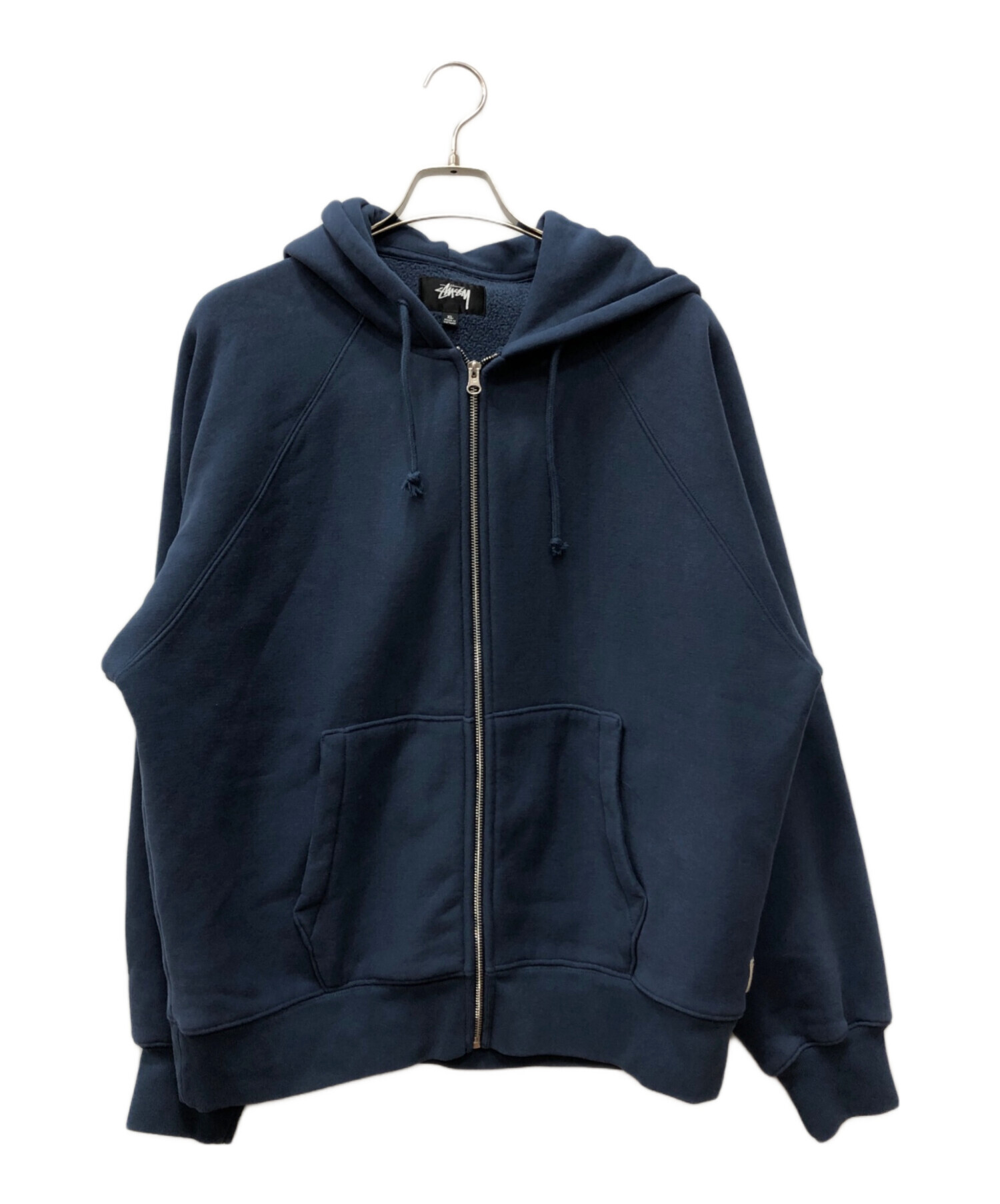 中古・古着通販】stussy (ステューシー) RELAXED ZIP HOODIE ネイビー