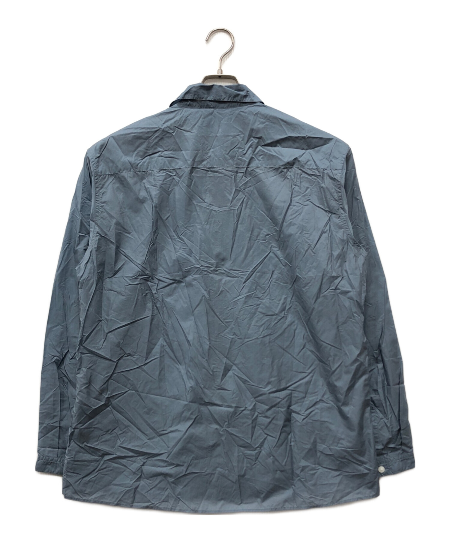 中古・古着通販】AURALEE (オーラリー) LIGHT NYLON ZIP SHIRT ブルー