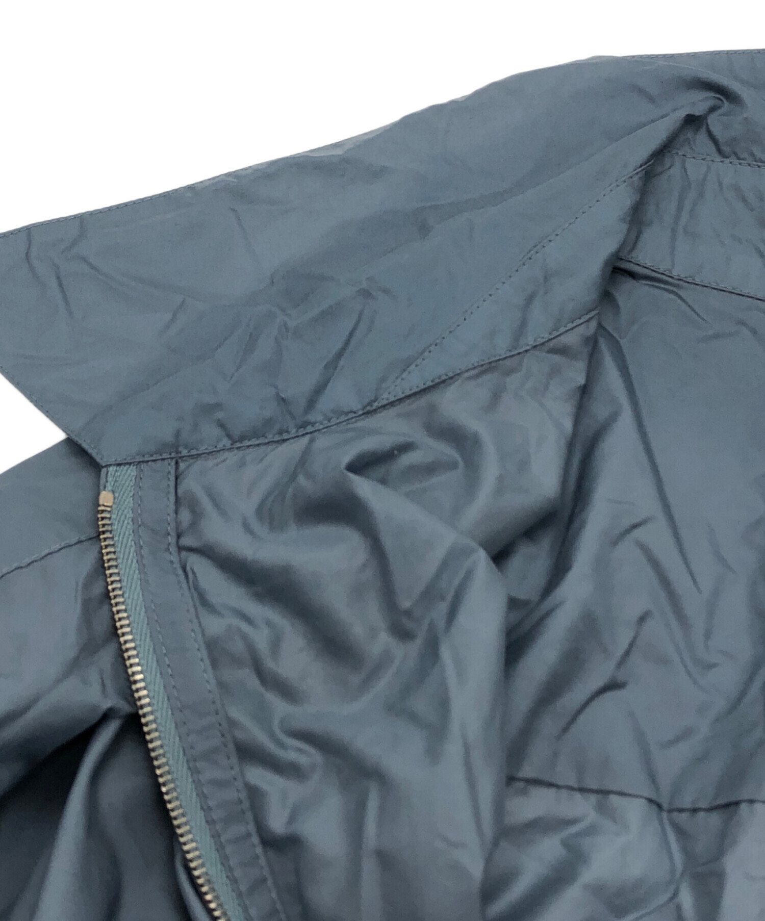 中古・古着通販】AURALEE (オーラリー) LIGHT NYLON ZIP SHIRT ブルー