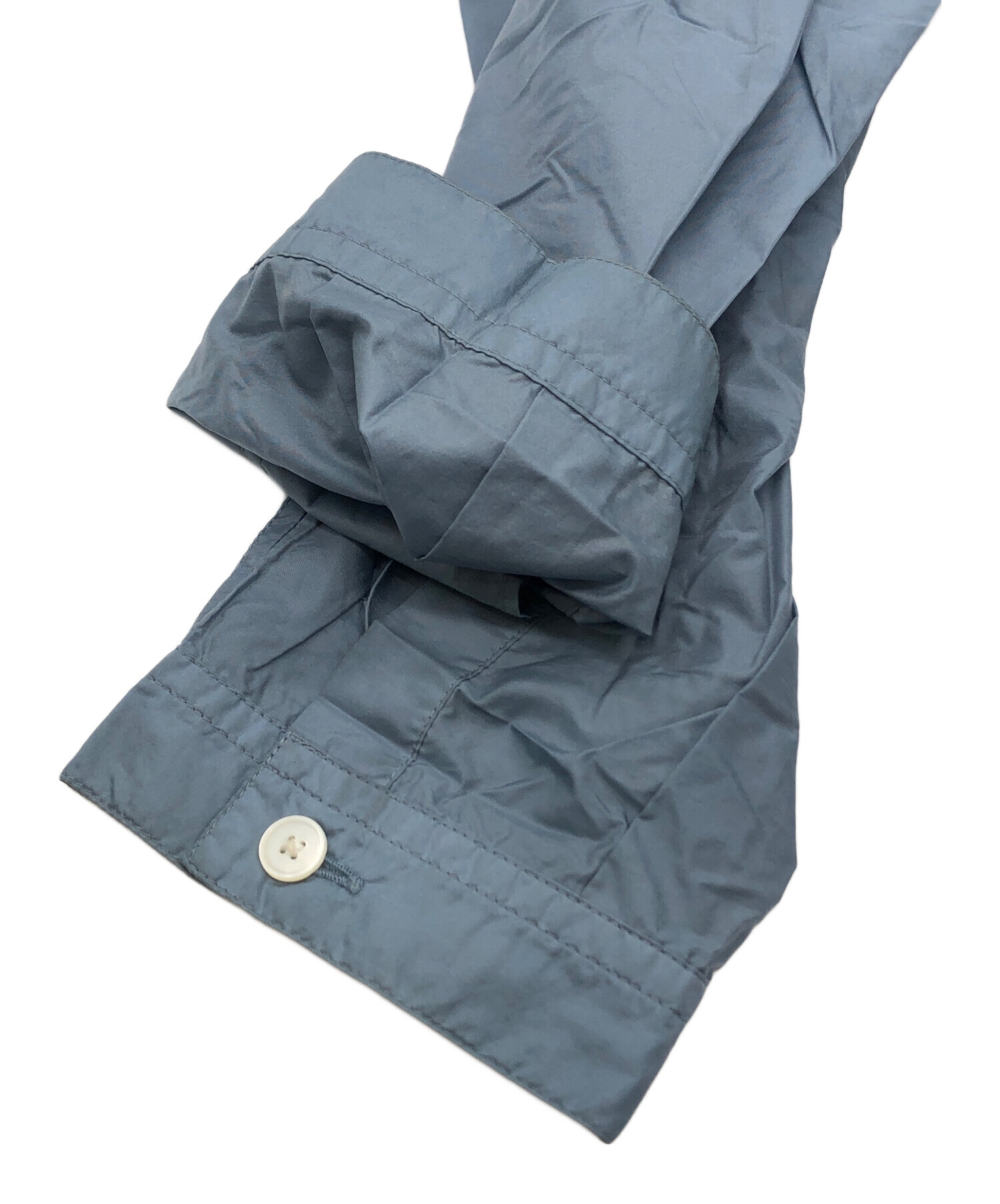 中古・古着通販】AURALEE (オーラリー) LIGHT NYLON ZIP SHIRT ブルー