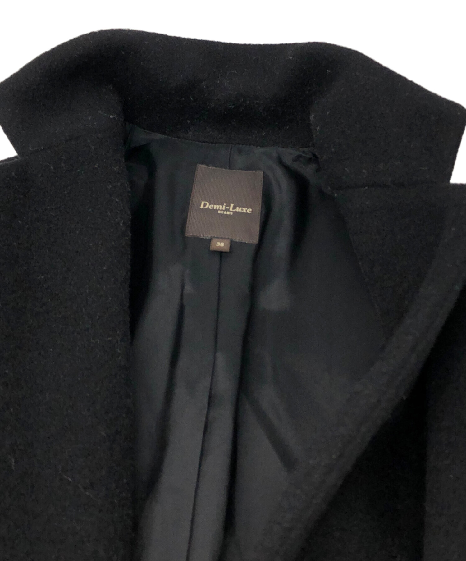 Emily Demi-Luxe BEAMSピーコートブラック未使用タグ付き 中古・古着通販】Demi-Luxe BEAMS (デミルクス ビームス) カシミヤ混