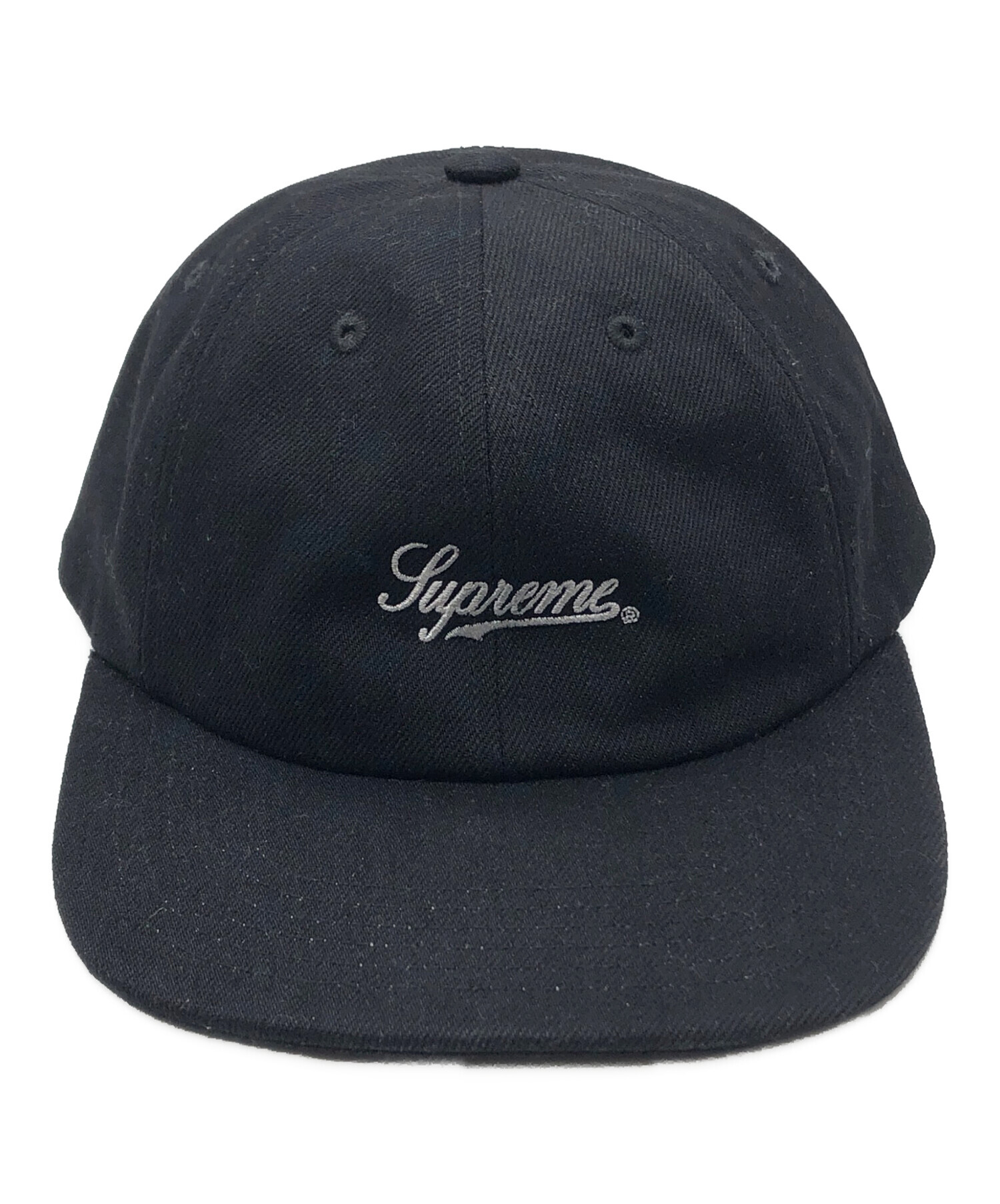 中古・古着通販】Supreme (シュプリーム) Script Logo 6-Panel Black
