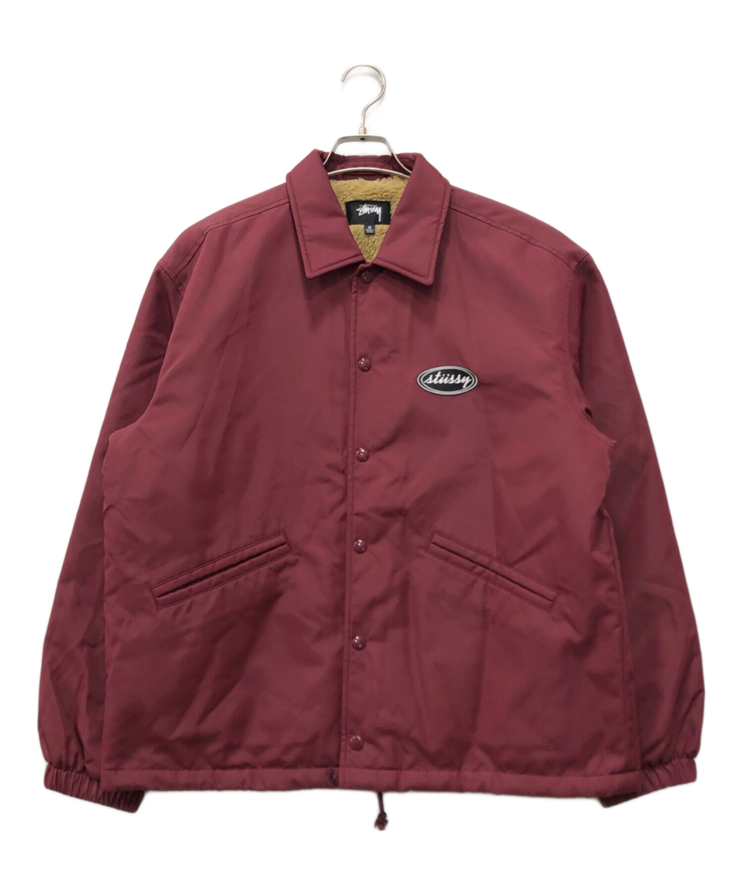 中古・古着通販】stussy (ステューシー) COACHES JACKET レッド サイズ