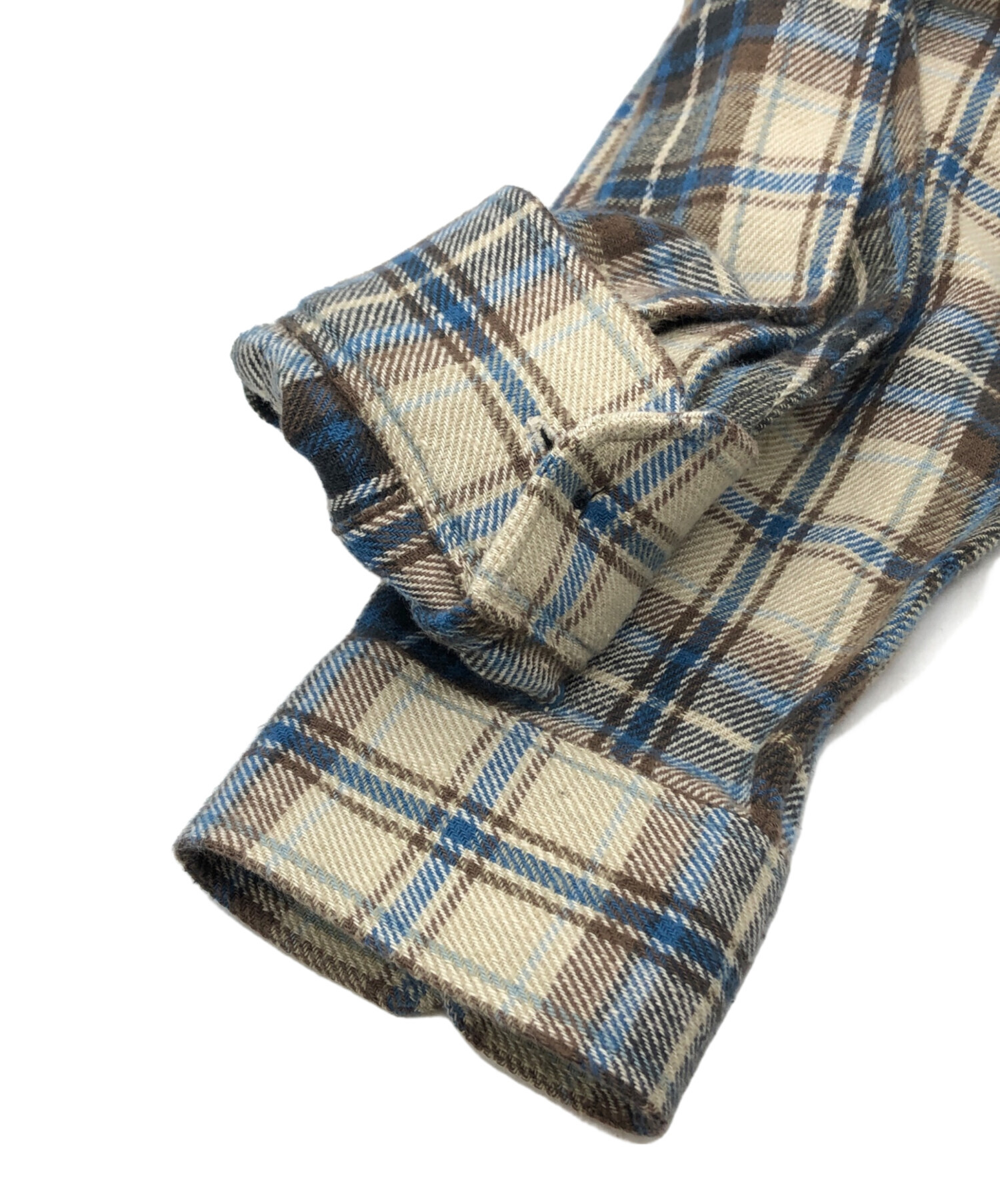 中古・古着通販】CELINE (セリーヌ) Checked Loose Shirt 'Natural