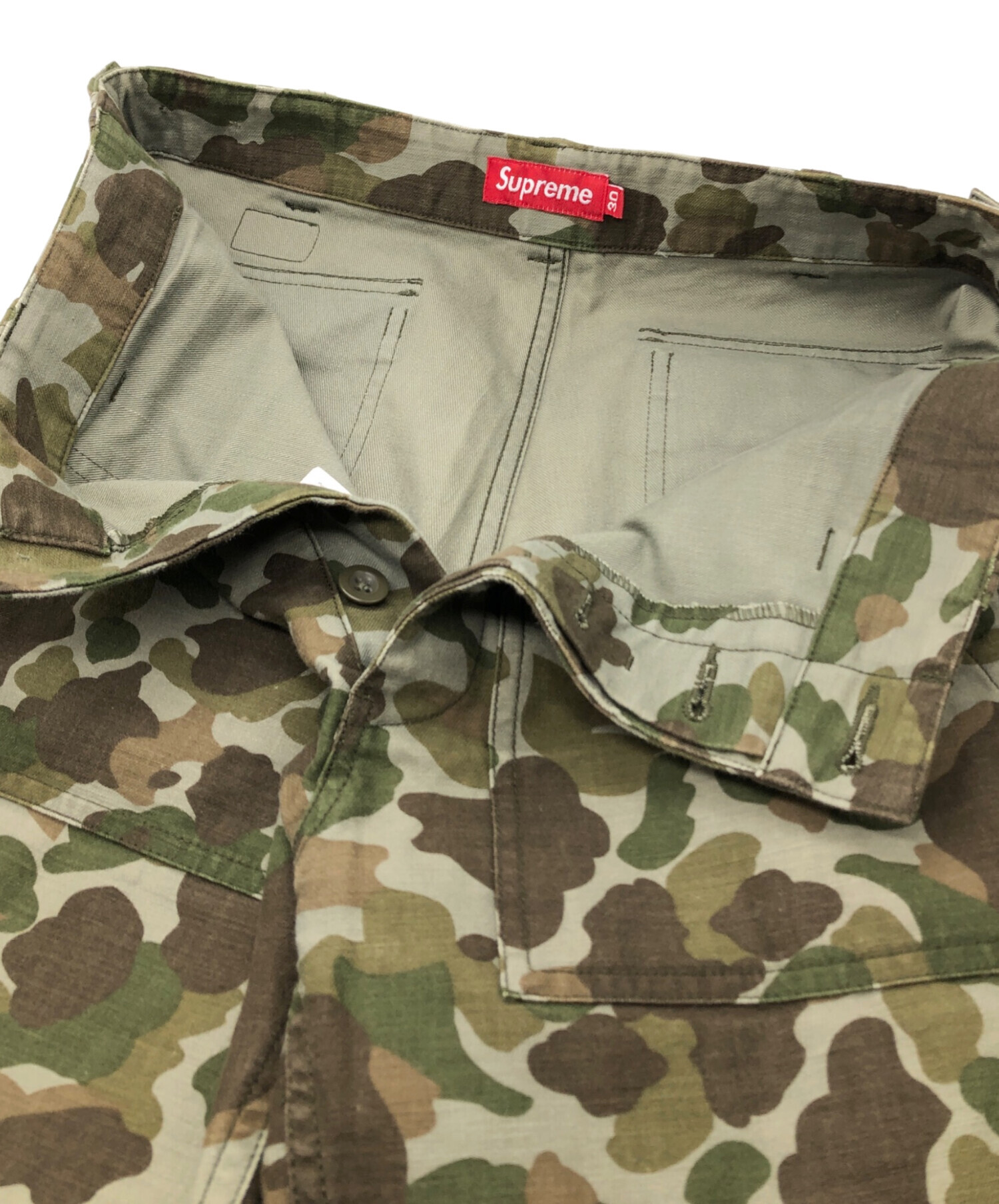 Supreme カーゴパンツ サイズ30 迷彩 中古・古着通販】Supreme (シュプリーム) UTILITY PANT カーキ サイズ