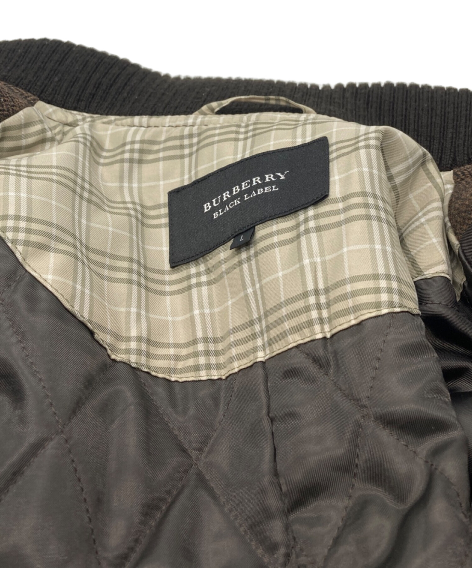 バーバリーブラックレーベル　ウール　ジャケット バーバリーブラックレーベル ベロア ジャケット バーバリー ブラック