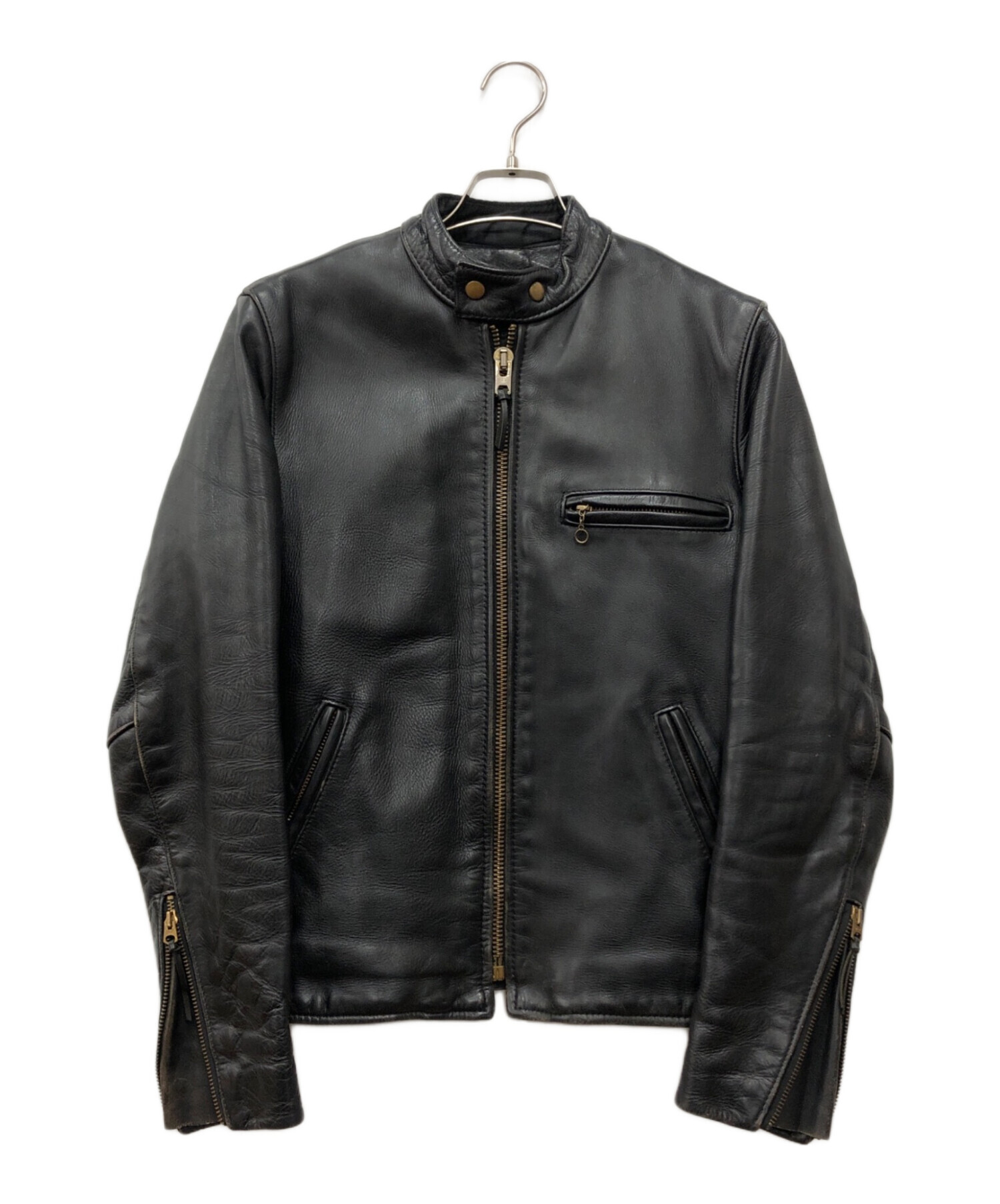 中古・古着通販】VANSON (バンソン) シングルレザージャケット 