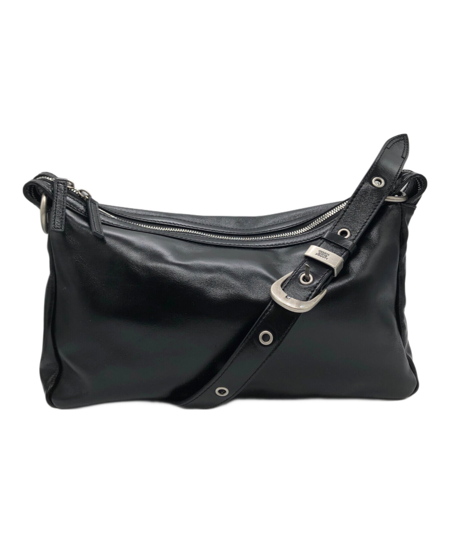 美品　人気カラー　MARGE SHERWOOD　OUTPOCKET HOBO　黒 中古・古着通販】MARGE SHER WOOD (マージシャーウッド) OUTPOCKET