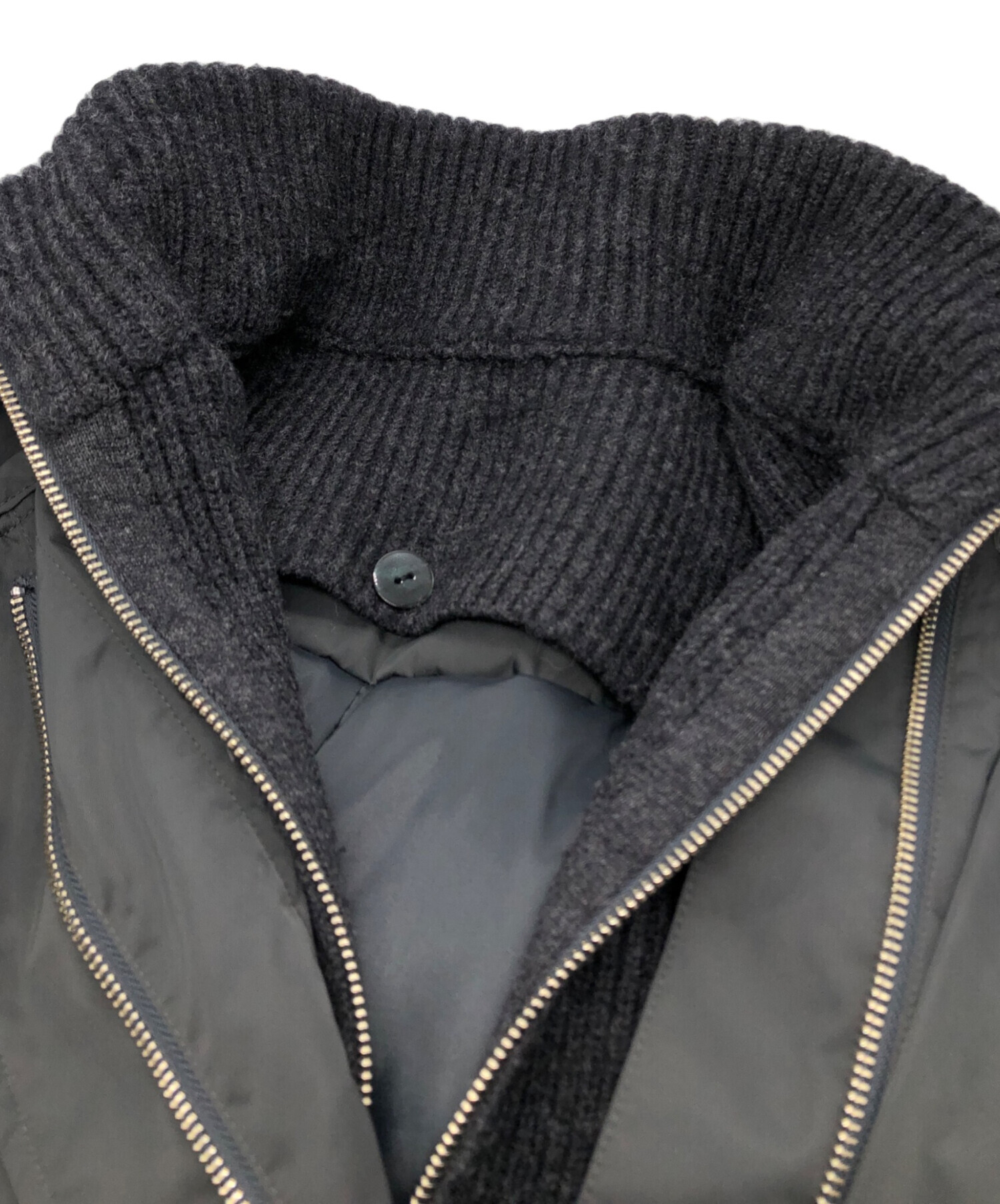 中古・古着通販】ENFOLD (エンフォルド) KNIT LAYERED BALLOON COAT