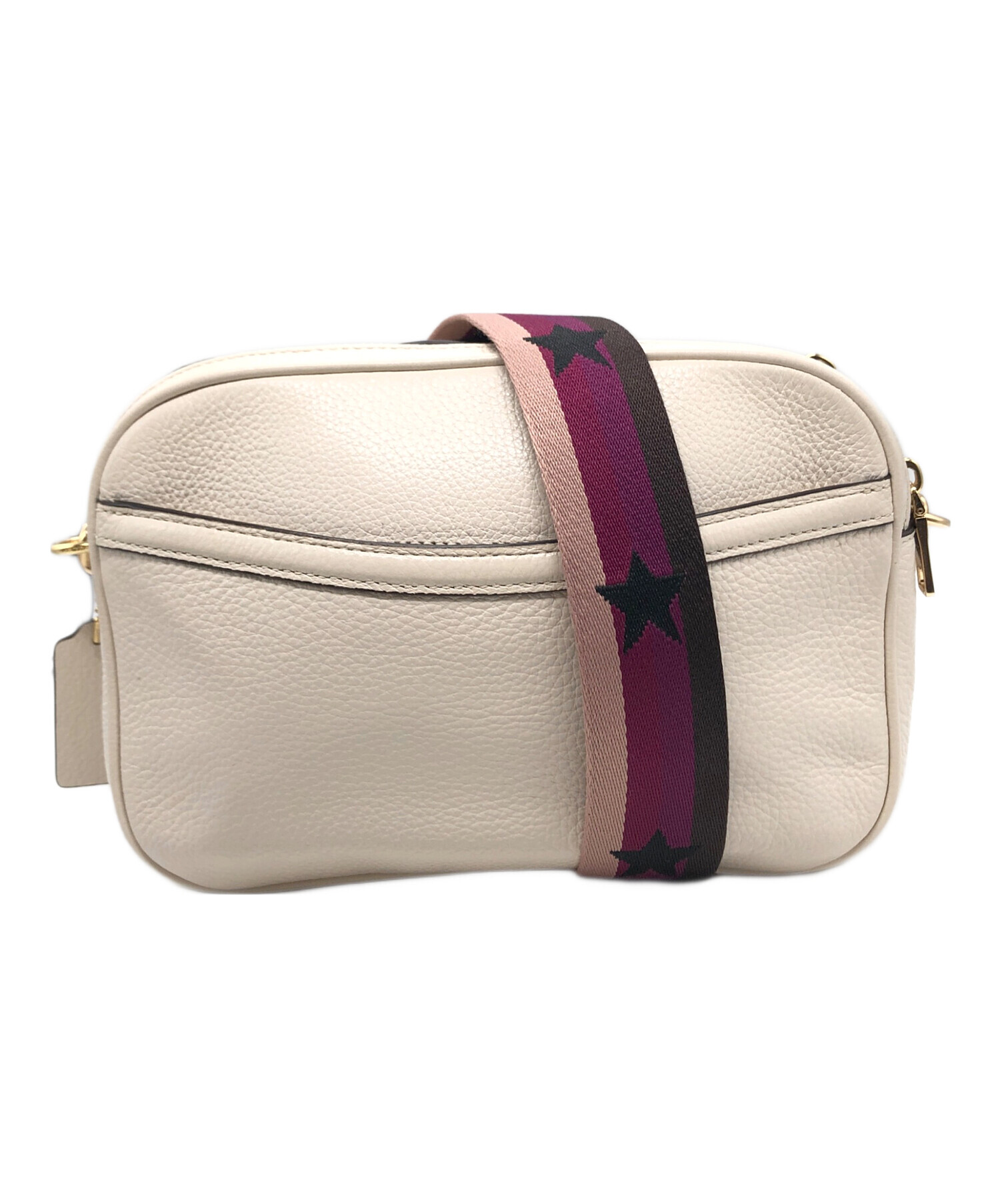 【未使用】コーチ　ボディバッグ　馬車ロゴ　ホワイト　希少　ショルダー 中古・古着通販】COACH (コーチ) 馬車ロゴクロスボディバッグ ホワイト